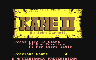 Kane II Title Screen